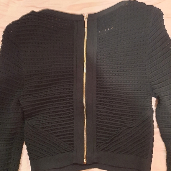 bebe size XS zippered green top - Picture 2 of 6